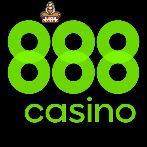 Imagem mostrando o cassino ao vivo da 888casino com dealers reais conduzindo jogos de mesa